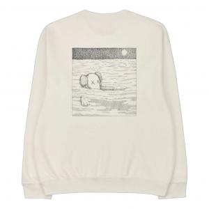 Футболка UNIQLO x KAWS Graphic Sweatshirt 'Beige'