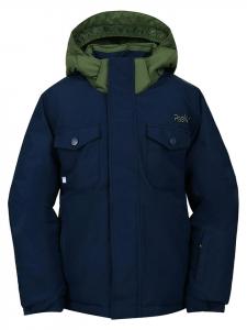 Peek U Горнолыжная/сноубордная куртка "Branton" темно-синего цвета