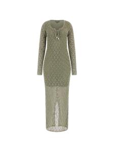 Вязаное платье GUESS, оливковый