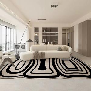 Saipos Ковер 140х200 см для гостиной/спальни в ins стиле, грязеотталкивающий, из искусственной шерсти, неправильной формы