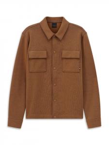 Bugatti Рубашка-куртка коричневого цвета в стиле 70-х