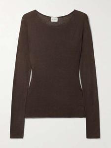 Футболка из ребристой ткани Deiji Studios, коричневый