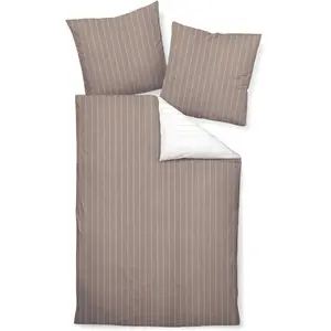 Постельное белье Janine «TANGO20020 16 155x200, 80x80», на молнии, серо-коричневый