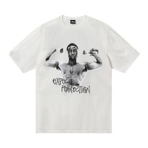 Футболка Stussy x Martine Rose Stand Firm, окрашенная в пигмент, Белая