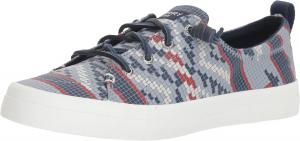 Женские слипоны Sperry Crest Vibe с блестящей полоской из льна, мультиколор