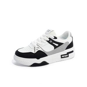 Кеды, скейтборд обувь женская низкая Humanism 1986, белый/черный