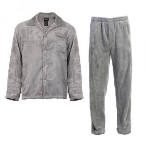 Мужской супермягкий плюшевый пижамный комплект Gioberti из 2 предметов, серый