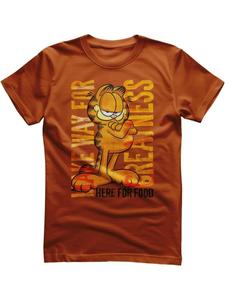 Футболка Уступи дорогу величию оранжевого цвета Garfield