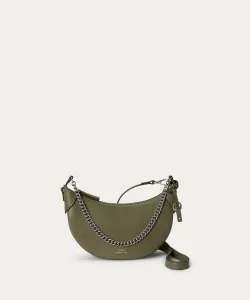 Кожаная мини-сумка Polo ID на цепочке Polo Ralph Lauren, цвет 300 Green