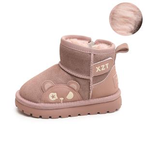 Нескользящие теплые и водонепроницаемые детские ботинки. Детские Budding, фиолетовый/розовый