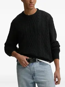 Свитер с круглым вырезом и косами Dickies, черный