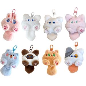 Очаровательный кошачий брелок плюшевый кукла подвеска высота 10см CHUNTUSHU, Random 6 Pack[Please Specify In Order Note, Random Model If Not Specified]