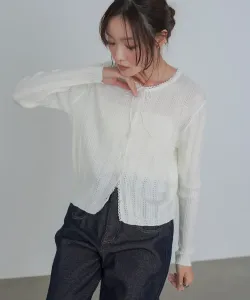 кардиган с лентой