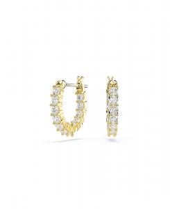 Серьги-кольца Matrix Vittore с золотым покрытием Swarovski, Gold