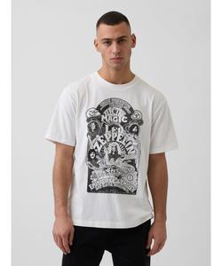 (U)■Футболка Led Zeppelin свободного кроя с графическим принтом / LED ZEPPELIN