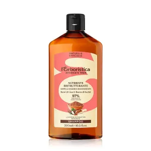 Восстанавливающий шампунь «Лен и Ши» Nutriente Ristrutturante L'Erboristica, 300 ml