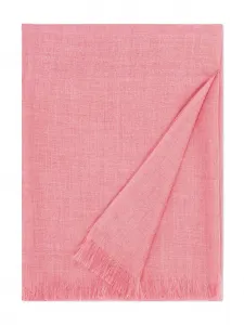 Шарф с бахромой из вуали Eric Bompard, розовый