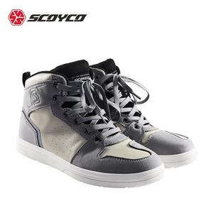 SCOYCO Мотоциклетные всесезонные ботинки для райдеров, мужские, модель Moven, цвет cement gray, размер 40