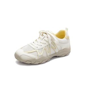 Кроссовки немецкой армии. Амортизирующие, износостойкие, дышащие, легкие, низкие, повседневные, женские, цвета экрю JOSINY, Ecru