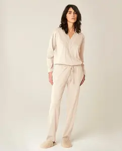 Пижама с длинными рукавами и длинными штанами Pluto, бежевый