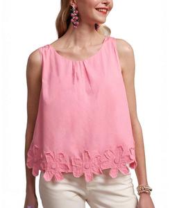 Топ с асимметричным подолом Zennia Flower Hem Frances Valentine, розовый