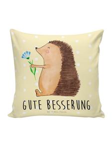 Подушка Mr. & Mrs. Panda, желтый пастельный