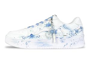 LINING Скейтборд кроссовки Unisex Blue White с абразивостойким покрытием и амортизацией