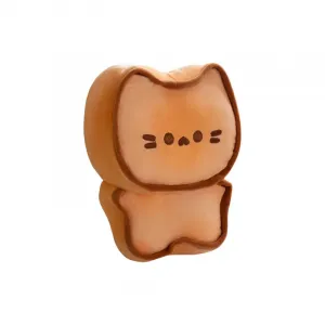 Исцеляющая, милая плюшевая кукла-котенок в виде тигра из кожи и меха, высота 23 см Gollum, коричневый