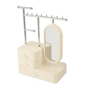 Органайзер для украшений Серьги Браслеты Шкаф F17 Кремовый Korbi