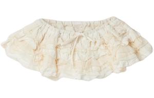 Повседневная юбка женская цвета слоновой кости Miu Miu