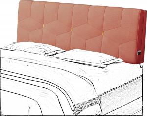 Подушка-подголовник для кровати LIANGJUN, длинная подушка для поддержки спины во время чтения, очень большая мягкая подушка для поясницы для просмотра телевизора, 4 цвета, индивидуальный размер (Цвет: оранжевый, Размер: 200x60x10 см) CHIAPERINI, Orange