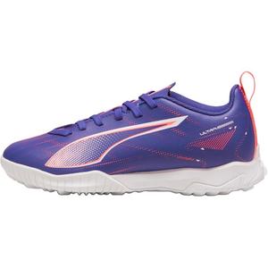 Низкие детские футбольные бутсы сине-фиолетовые детские PUMA, Lapis Lazuli-Puma White