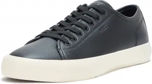 Мужские кроссовки BOSS Aiden с логотипом, низкие, из кожи, черный