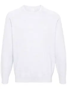 Джемпер с отделкой в полоску Eleventy, серый