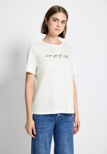 Футболка Street One Studio MIT WORDING, Weiß/Off-White