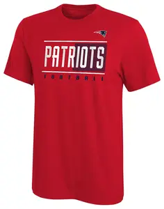 Одежда команды НФЛ Красная футболка New England Patriots для маленьких детей NFL Team Apparel