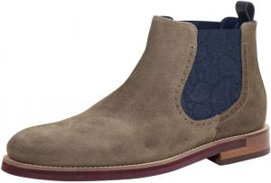 Мужские ботинки Chelsea Ted Baker Secaint темно-синего цвета, серый