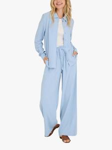 Рубашка с длинным рукавом lerke A-VIEW, светло-синий