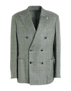 Блейзер Luigi Bianchi Mantova, темно-зелёный