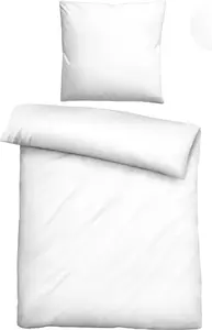 Постельное белье белое 1x 135x200 см + 1x 80x80 см Biberna
