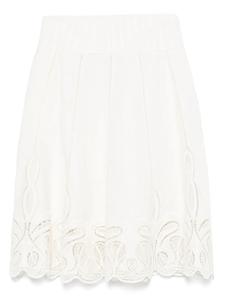 Юбка миди с вышивкой Simkhai, белый