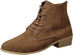 Женские ботильоны Unifizz, кружевные с острым носком, удобный низкий каблук, с боковой молнией, Dark Brown