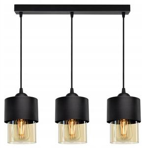 Подвесной светильник Kiki Design Berg, 30x12x30x30 см цвет esche schwarz dekor/schwarz/gold/honig