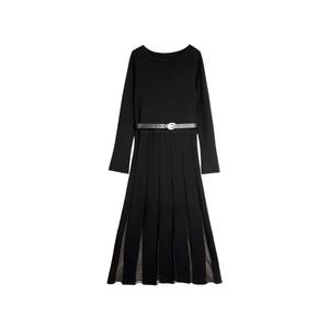 Женское платье с длинными рукавами ELLE, черный