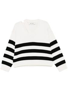 Róhe свитер с V-образным вырезом, белый