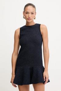 Платье с добавлением шерсти Pinko, темно-синий