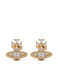 Серьги Orb Cross с цирконами Vivienne Westwood, золотой