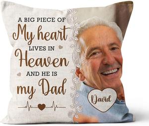 Custom Индивидуальная памятная подушка с фотопечатью Option 1