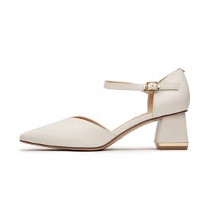 Женские туфли на платформе с массивным каблуком RED DRAGONFLY, экрю