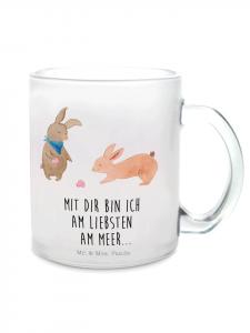 Кружка с панцирем кролика и надписью на прозрачном фоне Mr. & Mrs. Panda